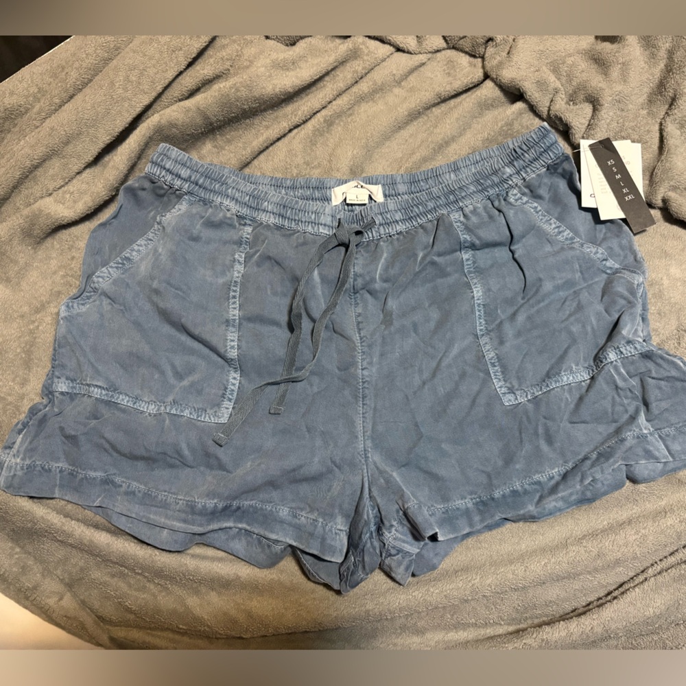 O'Neill Light Blue Elastic Waist Shorts